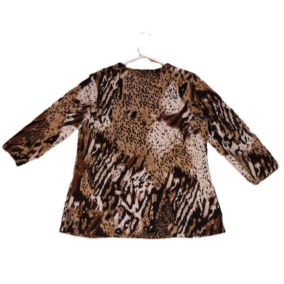 By Design Nordstrom Animal Print Blouse - Picture 2 of 4